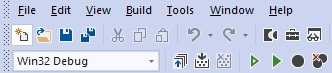Toolbar with Microsoft Office XP look: