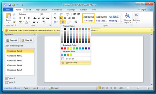 Office 2010 Silver Theme