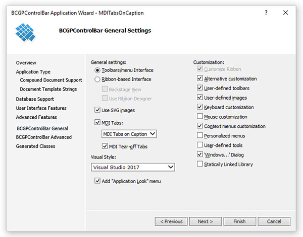 Application Wizard for Visual Studio 2012-2015: