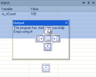 Visual Studio 2005-style smart docking markers: