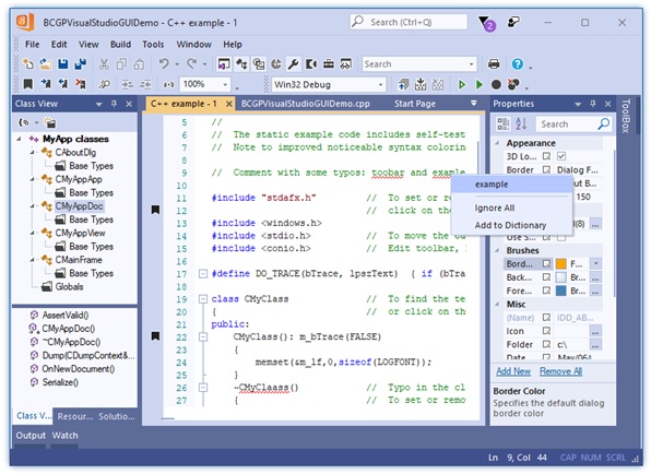 Visual Studio 2022 blue theme: