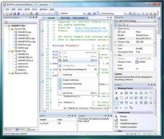 Visual Studio 2008 theme: