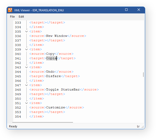 BCGSoft Translator: XML Viewer