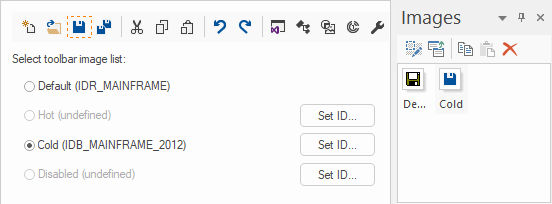 BCGSoft Toolbar Editor: adding icon