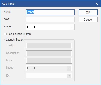 BCGSoft Ribbon Designer: adding a new panel