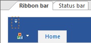 BCGSoft Ribbon Designer: quick access toolbar