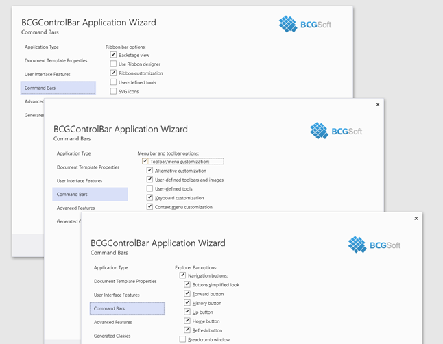 BCGControlBar Application Wizard for Visual Studio 2017-2022 (4)