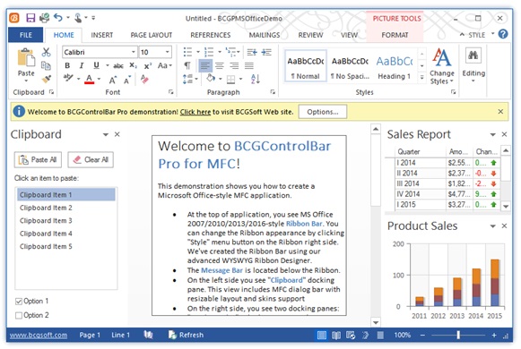 Bcgsoft Feature Tour Microsoft Office 2013 Look