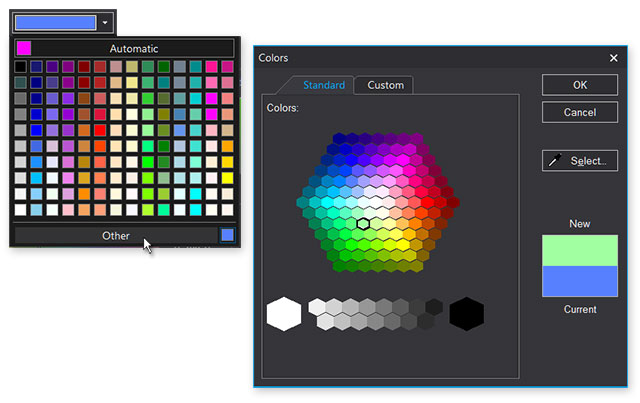 Microsoft Office style Color Picker