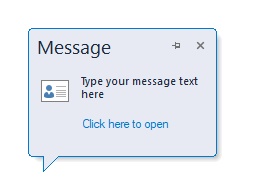 MSN style popup window