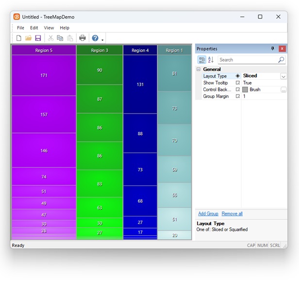 Feature Tour: TreeMap Control