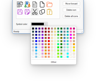 BCGSoft SVG Sprite Generator: symbol color picker