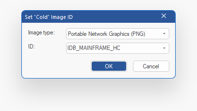 BCGSoft Toolbar Editor: 'Image' dialog