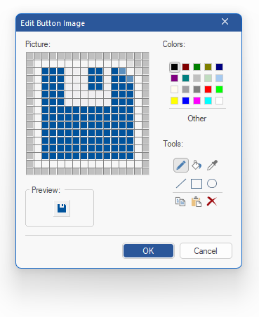 BCGSoft Toolbar Editor: image editing dialog