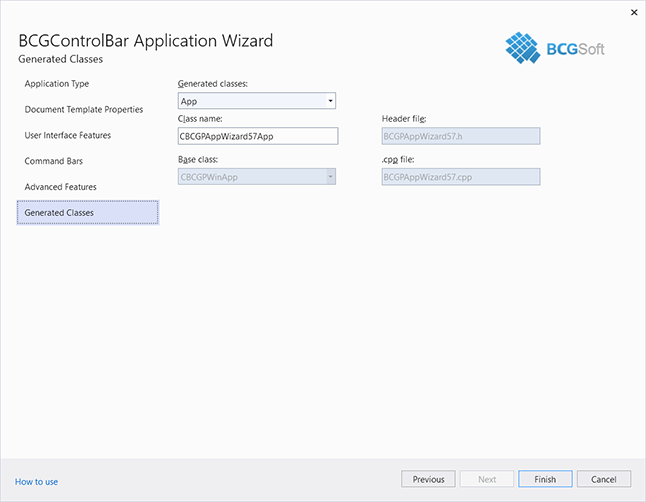 BCGControlBar Application Wizard for Visual Studio 2017-2022 (6)